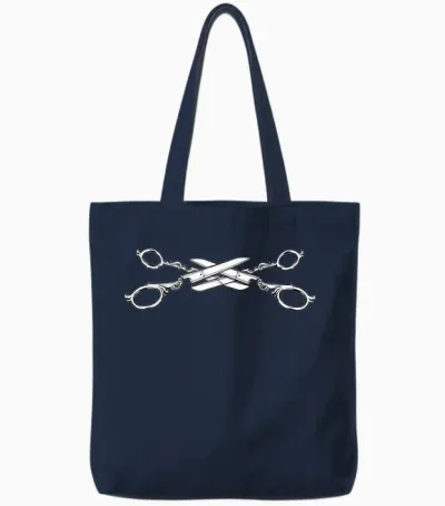 Scissors Lesbian Pride Month Lgbtq Feministische Menschenrechte Tote Bags - Navy