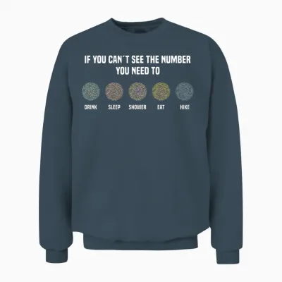 Ishihara Numbers - Hike Unisex Sweatshirt - Dark Heather