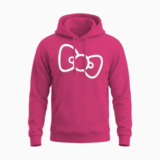 Hello Kitty Retro Bow Unisex Hoodie - Heliconia