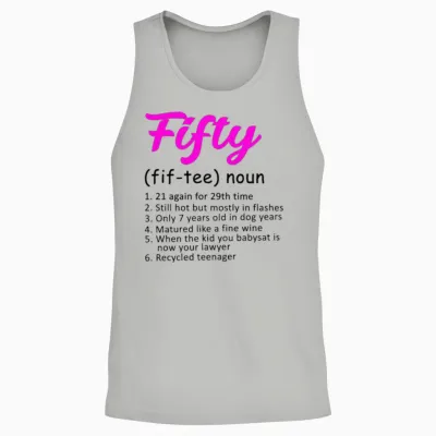 50th Birthday Unisex Tank Top - Ash