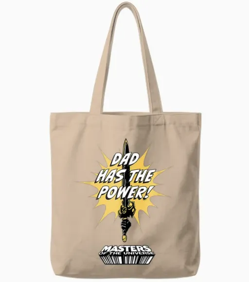 He-Man Vatertag Papa Hat Die Macht Tote Bags - Natural