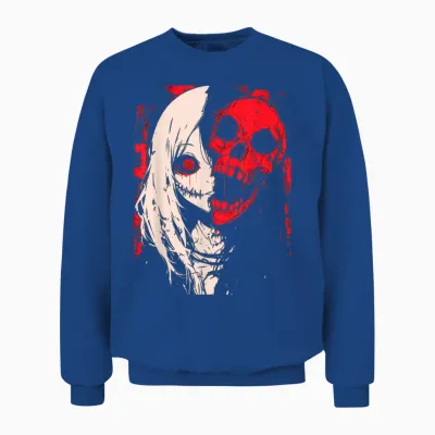 Horror Anime Manga | Japan Japanese Creepy Kawaii Goth T-Shirt, Black Unisex Sweatshirt - Royal
