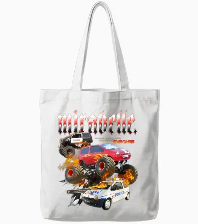 Club De Race Twingo T-Shirt, Black, S Tote Bags - White