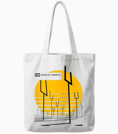 Muse Symmetry Dot T-Shirt, White, S Tote Bags - White