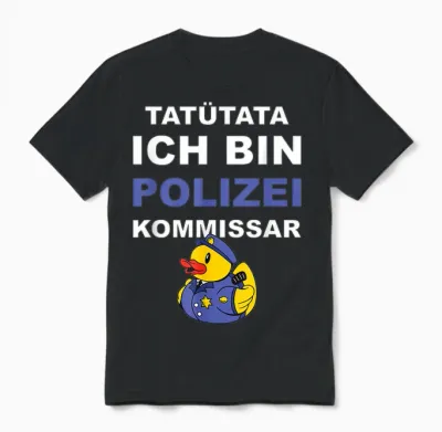 Police Commissioner Promotion T-Shirt, Black, S Unisex T-Shirt - Black