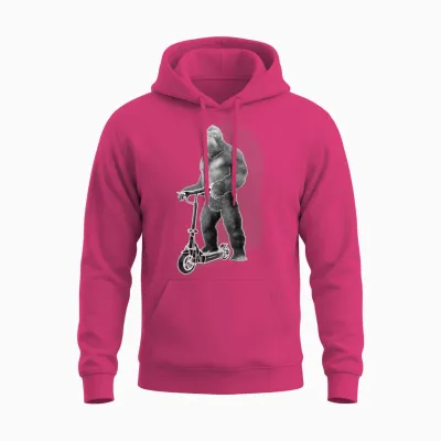 Elektroroller E-Roller E-Scooter King Kong Unisex Hoodie - Heliconia