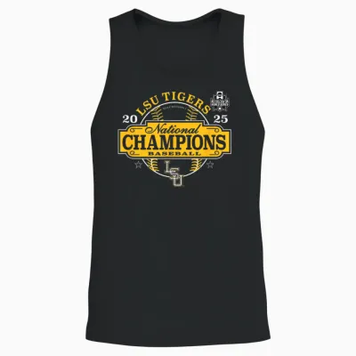 Lsu Tigers Baseball National Champs 2025 Mcws Winner Unisex Tank Top - Black