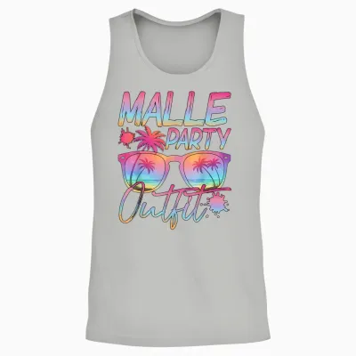 Malle Party Crew Groups Motif Mallorca Party Outfit Unisex Tank Top - Ash