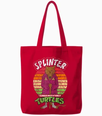 Mademark X Teenage Mutant Ninja Turtles - Teenage Mutant Ninja Turtles Splinter Ready for Action Tote Bags - Red
