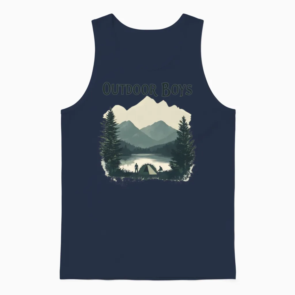 Outdoor Boys Unisex Tank Top in Navy
