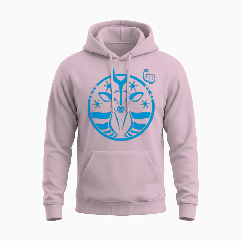 Starbux - the Gaming Beaver Unisex Hoodie in Light Pink