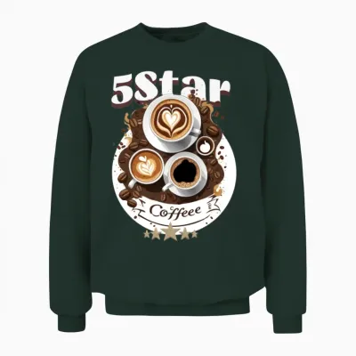 '5-Star Coffee' Setting Gd Unisex Sweatshirt - Forest