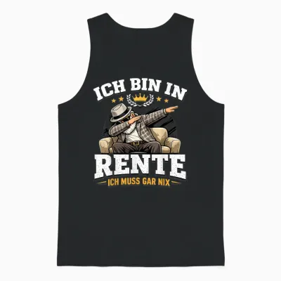 Rente 2026 Ruhestand Pension Pensionär Lustiges Rentner Unisex Tank Top - Black