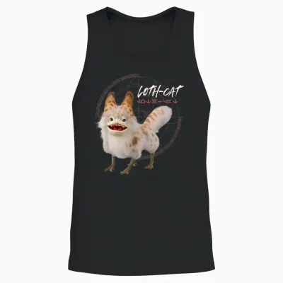 Star Wars Ahsoka Sabine's Loth-Cat Aurebesh Disney+ T-Shirt, Black Unisex Tank Top - Black