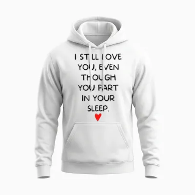 Funny Anniversary Unisex Hoodie - White