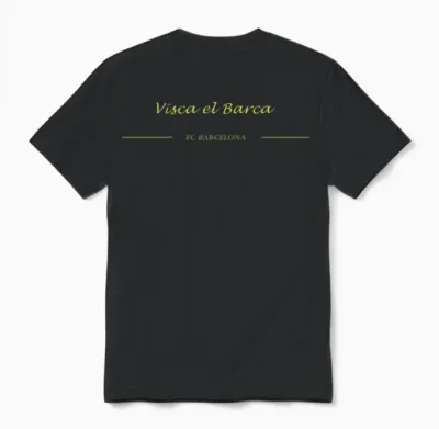 Visca El Barca : Fc Barcelona Unisex T-Shirt - Black