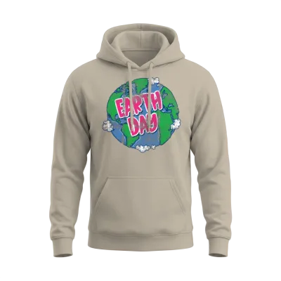 Earth Day Retro Unisex Hoodie - Sand
