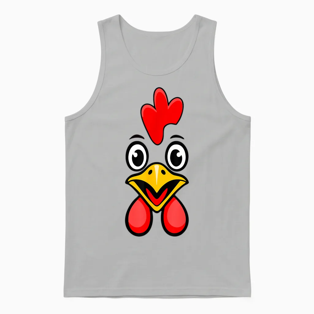 Chemise De Poulet Pour Adulte, Enfant, Homme Et Femme Unisex Tank Top in Ash