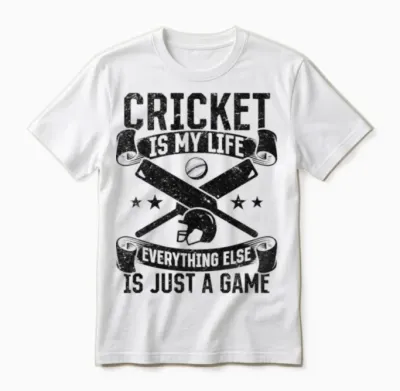 Cricket Quotes Cricket Saying Cricketing Cricket Unisex T-Shirt - White