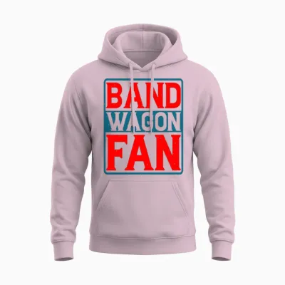 Bandwagon Fan 5 Unisex Hoodie - Light Pink
