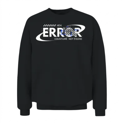 404 Costume Not Found Unisex Sweatshirt - Black