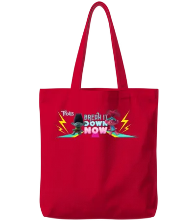 Trolls Break It Down Now Tote Bags - Red