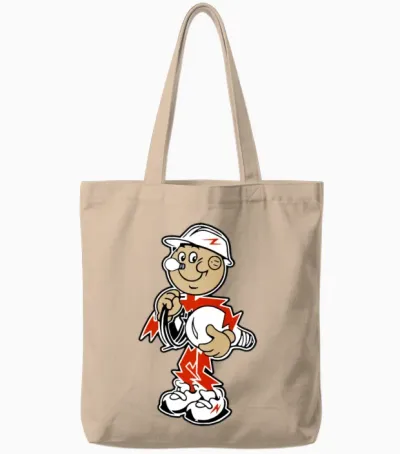 Reddy Kilowatt Tote Bags - Natural