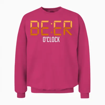 Beer Oclock - Time for a Beer Unisex Sweatshirt - Heliconia