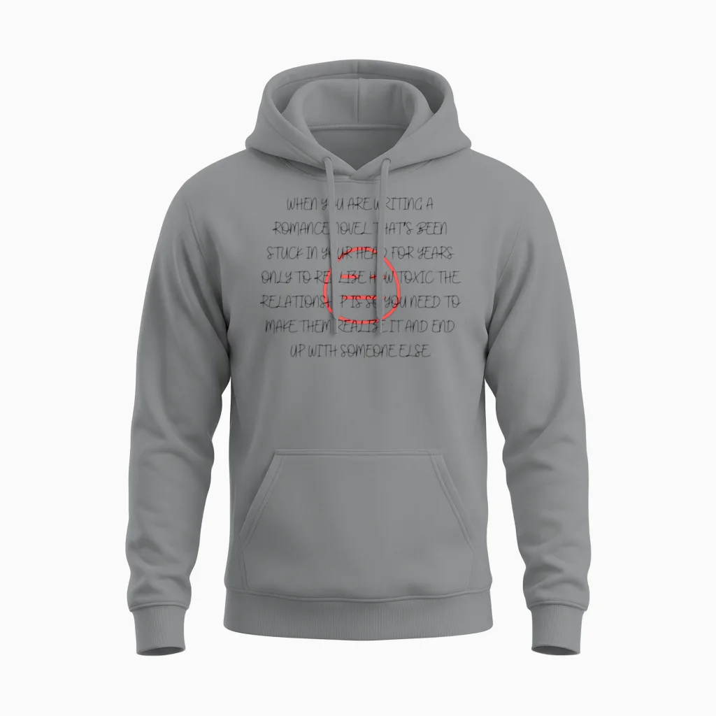 Romance Novel Woes Unisex Hoodie in Sport Grey