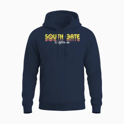 Retro South Gate California Unisex Hoodie - Navy