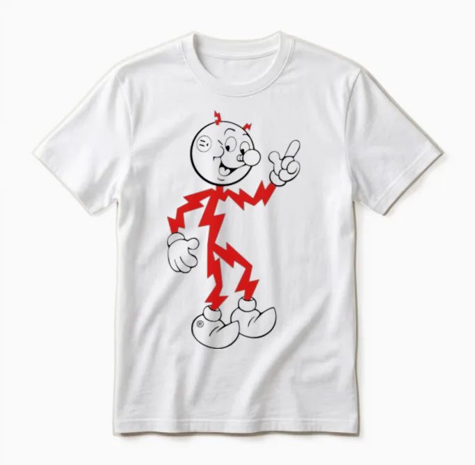 Reddy Kilowatt Unisex T-Shirt in White