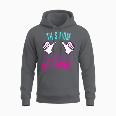 New Grandma Baby Shower Gender Reveal Party Unisex Hoodie - Charcoal