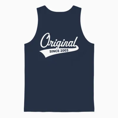 Original Since 2003 (year of Birth, Birthday / W) Unisex Tank Top - Navy