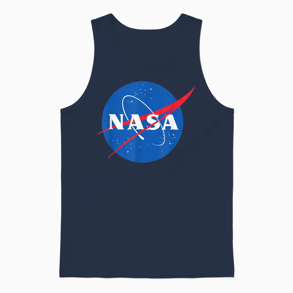 Official Nasa Logo Unisex Tank Top in Navy