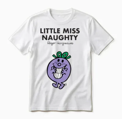 Mr. Men Little Miss Naughty Unisex T-Shirt - White
