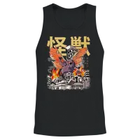 Kaiju Mothman Japanese Anime Monster Cryptid Unisex Tank Top - Black – 2