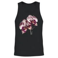 Elegant Orchids Unisex Tank Top - Black – 2