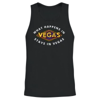 What Happens in Vegas Stays in Vegas Unisex Tank Top - Black – 2