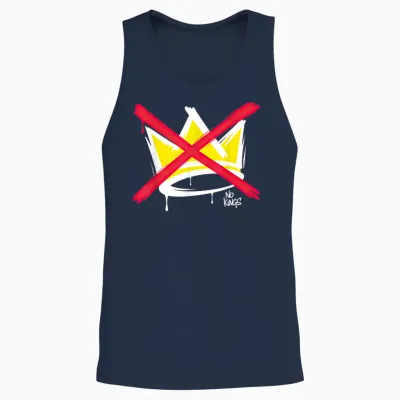No Kings Unisex Tank Top - Navy