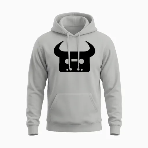 Dan Bull Logo Unisex Hoodie - Ash