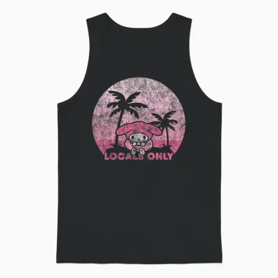 My Melody Locals Only Unisex Tank Top - Black