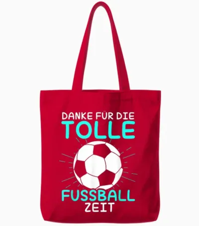 Danke Für Die Tolle Fussball Zeit Fußball Trainer Abschied Tote Bags - Red