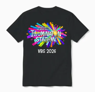 Illumination Station Vbs 2026 Bible Jesus Christian Lights Unisex T-Shirt - Black