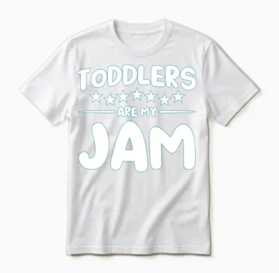 Toddlers Are My Jam Daycare Provider Childcare Unisex T-Shirt - White