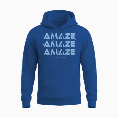 Project Hail Mary Amaze Repeat Typography Unisex Hoodie - Royal