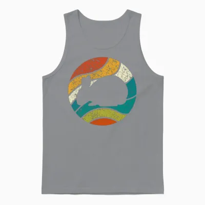 Retro Vintage Hare Rabbits Unisex Tank Top - Sport Grey