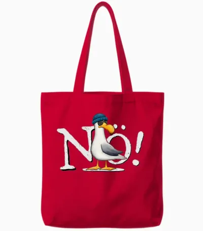 Nö! Mach Ich Nich! Kein Bock Nichtstun Nordsee Ostsee Möwe Tote Bags - Red