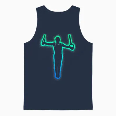Gymnastics Rings for Kids Boys Gymnast Unisex Tank Top - Navy