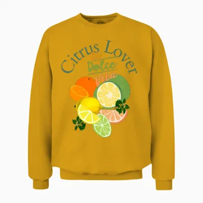 Citrus Lover La Dolce Vita Unisex Sweatshirt - Gold