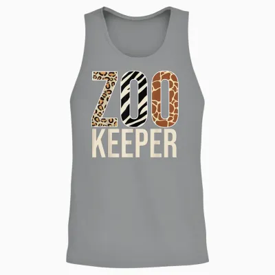 Zookeeper Animals Zoo Wildlife Lover Safari Savanna Costume Unisex Tank Top - Sport Grey